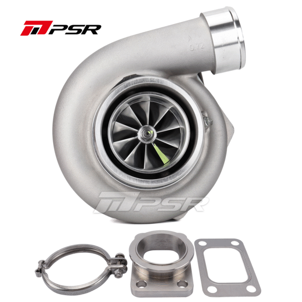 PSR3576 Gen2 Dual Ball Bearing Turbocharger - .82 STAINLESS STEEL DUAL V-BAND+T25 Adapter