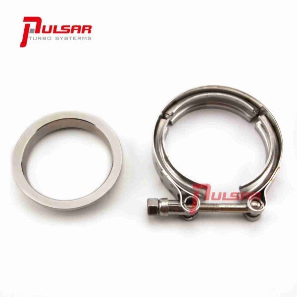 3'' Stainless Steel V-Band Flange & Clamp Kit for Precision Turbo T4 T67 T72 T76 164376101 - Image 2