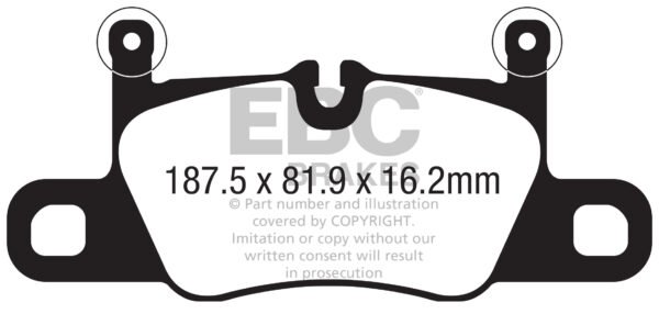 DP52371NDX - EBC Bluestuff NDX Brake Pads; Rear - Image 2