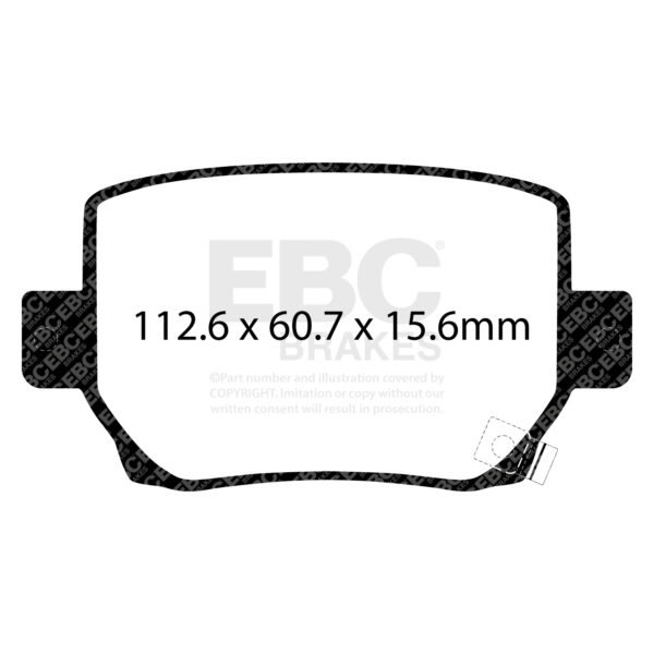 DP52419NDX - EBC Bluestuff NDX Brake Pads; Rear - Image 2