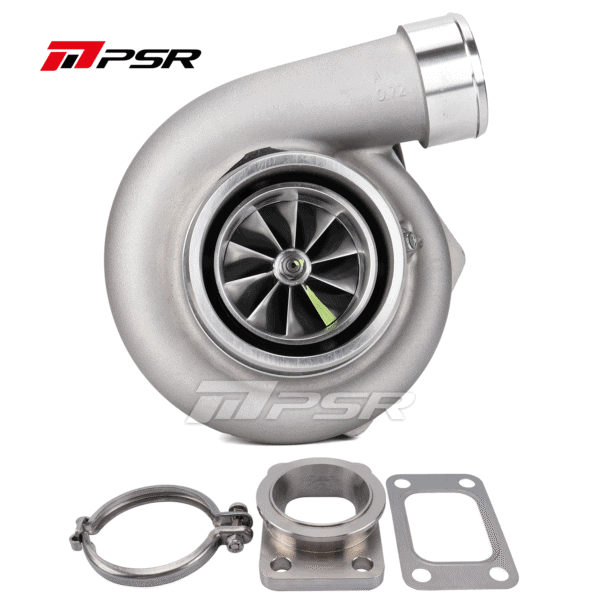 PSR3576 Gen2 Dual Ball Bearing Turbocharger - .64 STAINLESS STEEL DUAL V-BAND+T25 Adapter