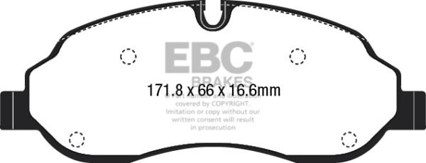 DPX2221 - EBC Ultimax Brake Pads; Front - Image 2