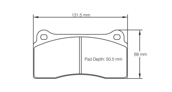 S1287C01001 - Pagid RSC 1 Brake Pads; Rear - Image 2