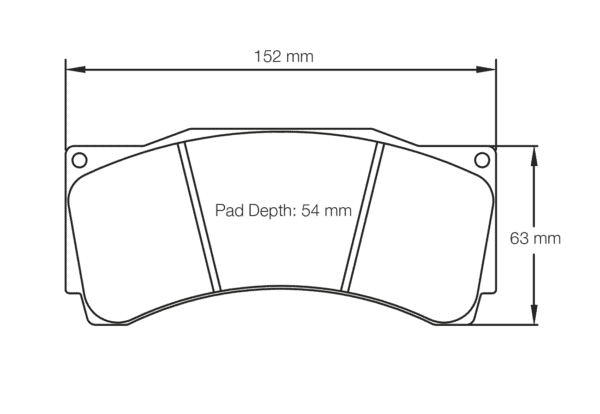 S8250L1E001 - Pagid RSL 1E Brake Pads; Front - Image 2