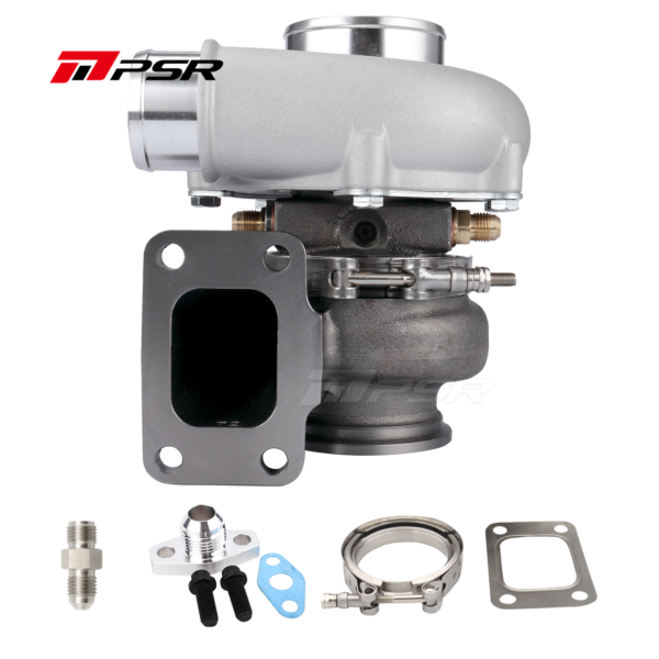 PSR Forward Rotation 5455G Dual Ball Bearing Turbocharger HP Rating 660 - T3 .83 V-Band, T51R Mod 0.72A/R 4'' Inlet