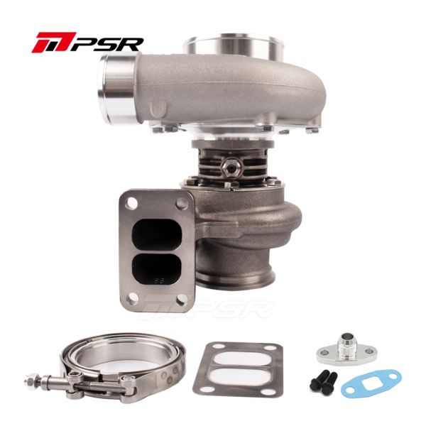 6266E Ball Bearing Turbo UP to 735HP - T3 divided inlet, Vband outlet, 0.86A/R