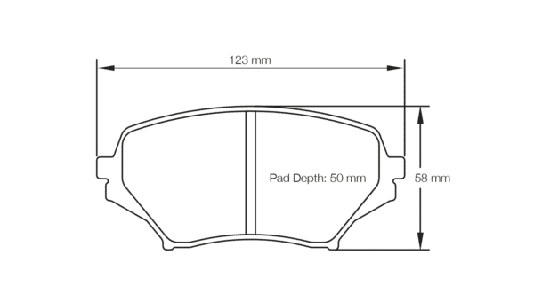 S8082T03001 - Pagid RST 3 Brake Pads; Front - Image 2