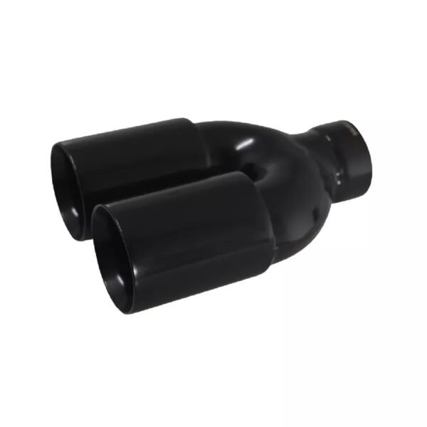 Black exhaust tips straight cut D-76mm - Image 2