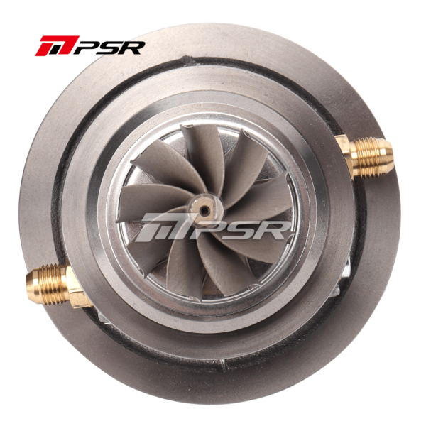 PSR 5855A Curved Point Milled Compressor Wheel Dual Ball Bearing Turbocharger HP Rating 770 - W/O Turbine Housing, without Compressor Cover