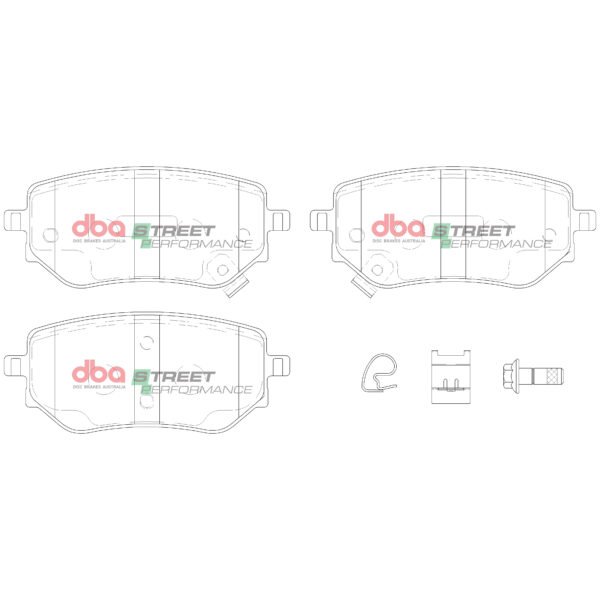 DB15015SP - DBA Street Performance Brake Pads; Rear - Image 3