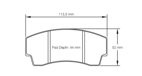S2127T03001 - Pagid RST 3 Brake Pads; - Image 2