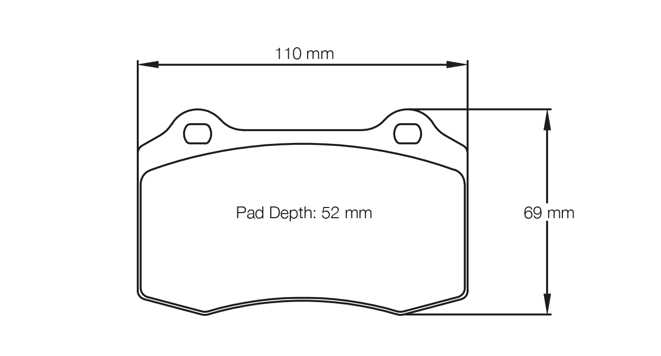 S1408L01001 - Pagid RSL 1 Brake Pads; Front/Rear - Image 2