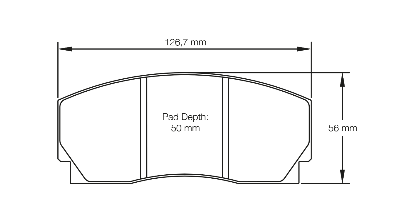 S1269H03001 - Pagid RSH 3 Brake Pads; Rear - Image 2