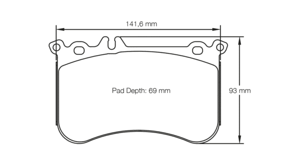 S8188R29001 - Pagid RSL 29 Brake Pads; Front - Image 2