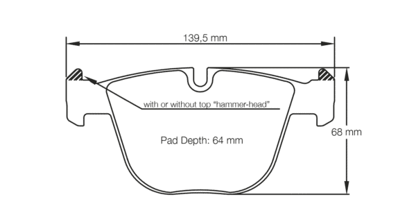 S8021L01001 - Pagid RSL 1 Brake Pads; Rear - Image 2