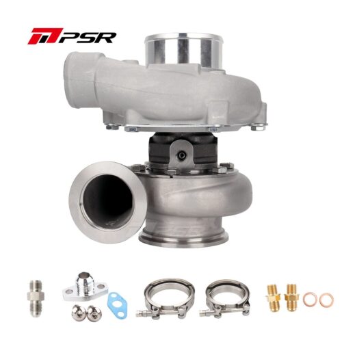 PSR3576 Compact Dual Ball Bearing Turbocharger – STAINLESS STEEL V-BAND INLET, V-BAND OUTLET, 1.03A/R