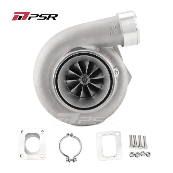 PSR3582 GEN2 Dual Ball Bearing Turbocharger - .82 STAINLESS STEEL DUAL V-BAND+T4 Adapter