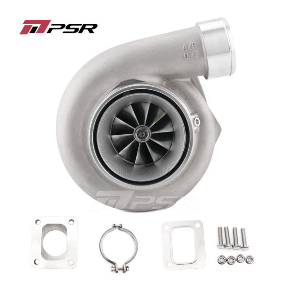 PSR3576 Gen2 Dual Ball Bearing Turbocharger - .82 STAINLESS STEEL DUAL V-BAND+T4 Adapter