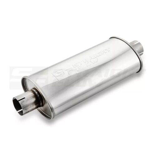 Muffler Oval C/C 115/185 L-420mm D-63 SS