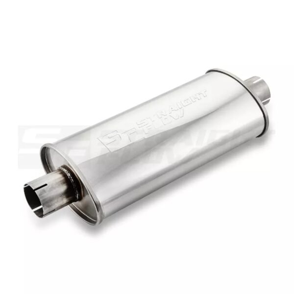 Muffler Oval C/C 115/185 L-420mm D-63 SS