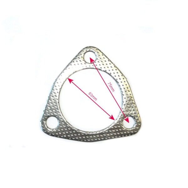Exhaust flange gasket 3-bolt - Ø63.5mm/2.50'' - Image 2