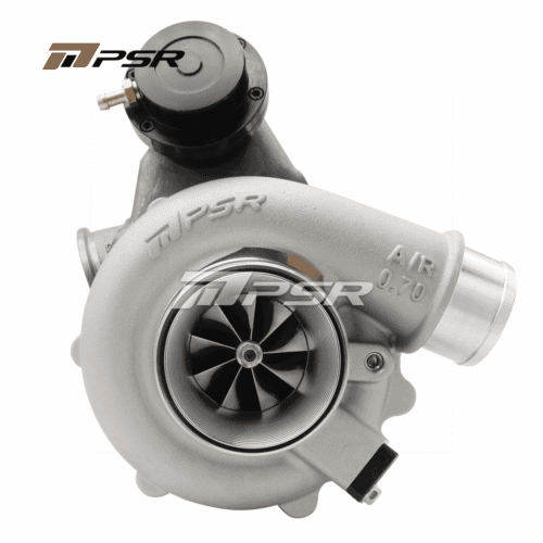 PSR Forward Rotation 5455G Dual Ball Bearing Turbocharger HP Rating 660 – .92A/R T25 IWG…, T51R Mod 0.70A/R 3” Inlet