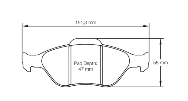 S4913T03001 - Pagid RST 3 Brake Pads; Front - Image 2