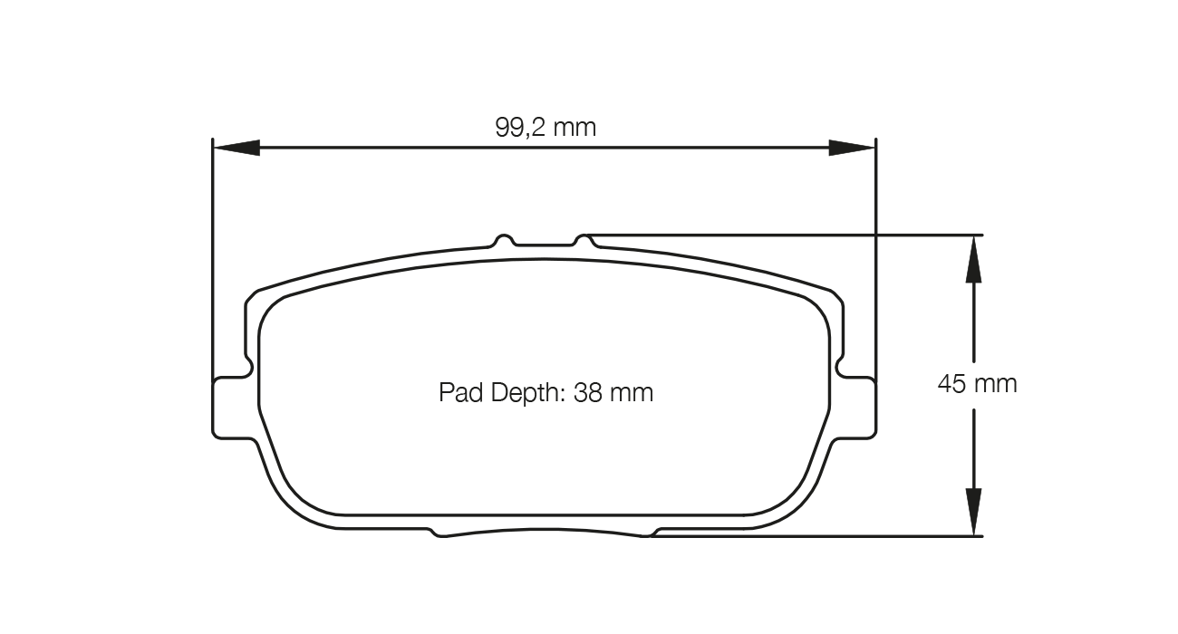 E8077R4401 - Pagid RS 44 Brake Pads; Rear - Image 2