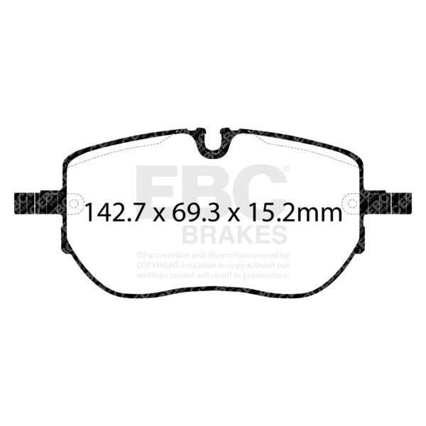 DPX2451 - EBC Ultimax Brake Pads; Front - Image 2