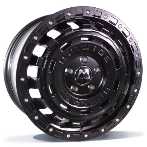 Motec R-Cross flat black / black ring 8X18 5×112 ET: 45 NB: 66.5 MB