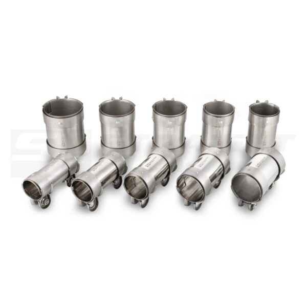 Full  Stainless 2-Bolts pipe connectors for 45mm tube - Image 2