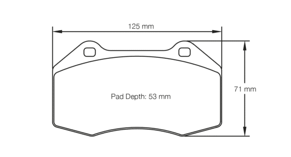 S8023T05001 - Pagid RST 5 Brake Pads; Front - Image 2
