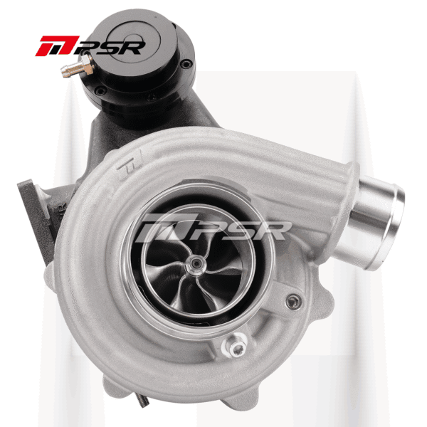 PSR 5455A With PTG Style Compressor Wheel Dual Ball Bearing Turbocharger HP Rating 660 - 0.92A/R T25 Inlet IWG(+Vband to T25 Adapter)