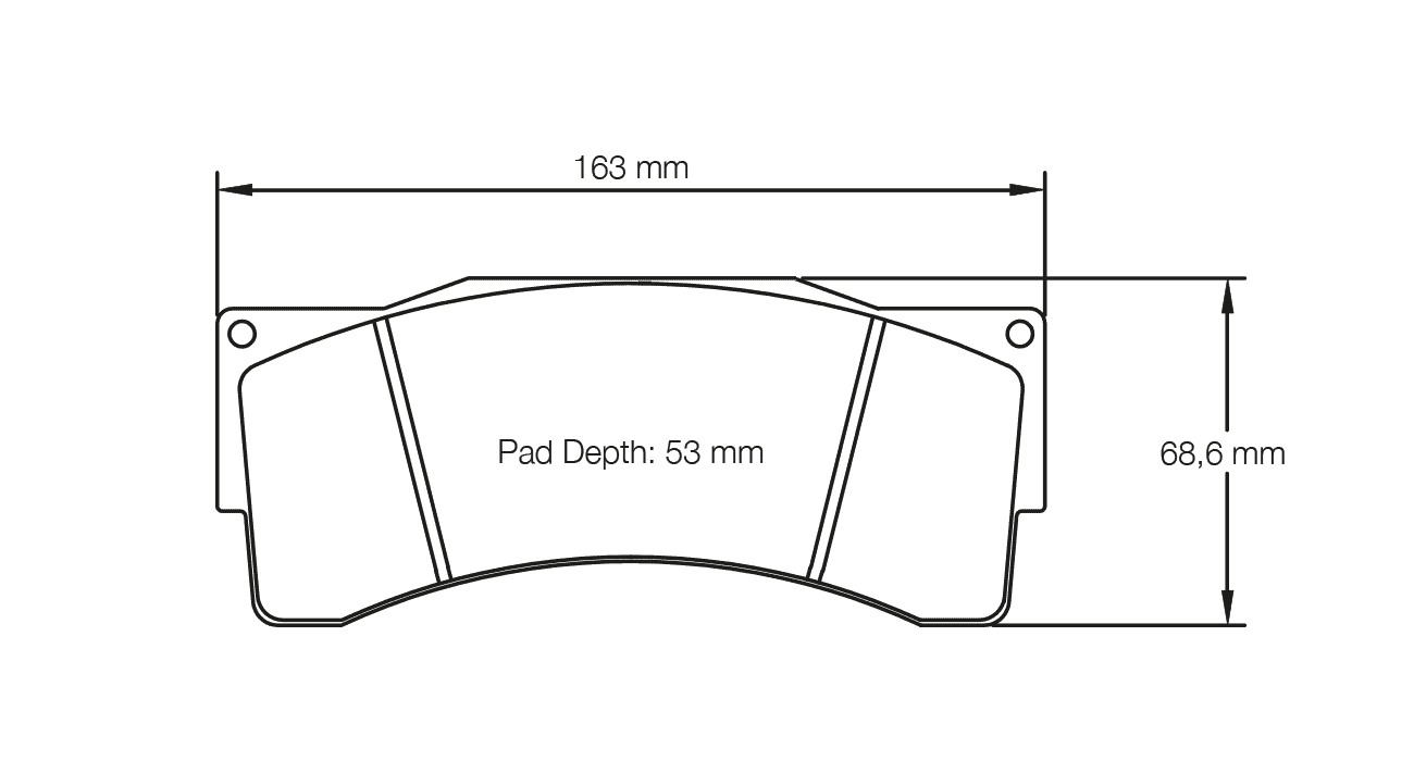 S2557L1E001 - Pagid RSL 1E Brake Pads; Front - Image 2
