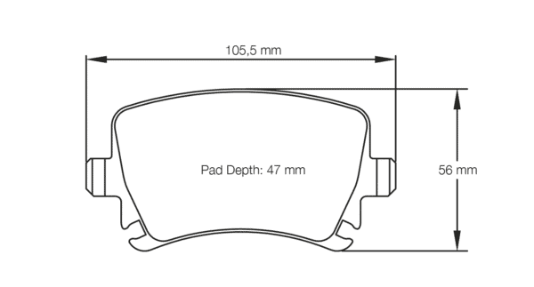 E8046R1901 - Pagid RSL 19 Brake Pads; Rear - Image 2