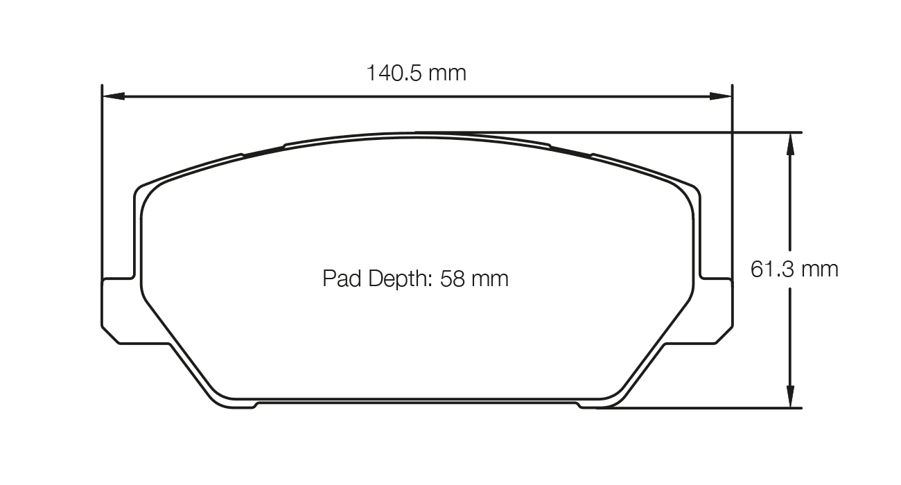 S7034L02001 - Pagid RSL 2 Brake Pads; Front - Image 2
