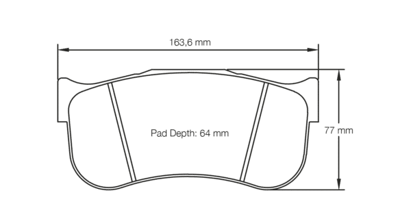 S8101L1E001 - Pagid RSL 1E Brake Pads; Front - Image 2