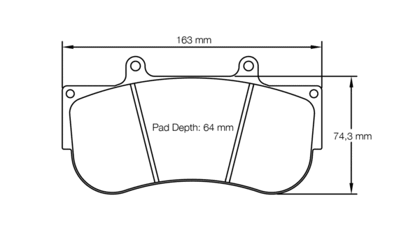 S2564T01001 - Pagid RST 1 Brake Pads; Front - Image 2
