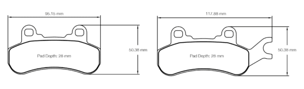 S6005UT1001 - Pagid UT 1 Brake Pads; Front/Rear - Image 2
