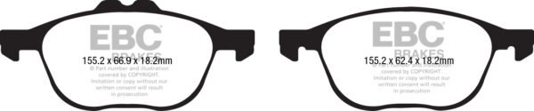 DPX2194 - EBC Ultimax Brake Pads; Front - Image 2