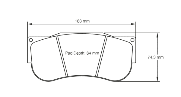 S2560T5E001 - Pagid RST 5E Brake Pads; Front - Image 2