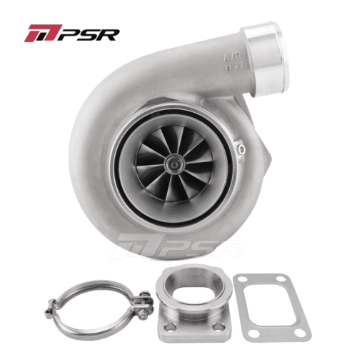 PSR3576 Gen2 Dual Ball Bearing Turbocharger – .82 STAINLESS STEEL DUAL V-BAND+T25 Adapter