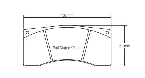 S1595T5E001 - Pagid RST 5E Brake Pads; Front/Rear - Image 2