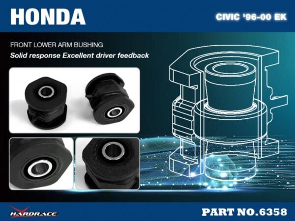 Front Lower Arm Compliance Bush Honda CR-V - Image 3