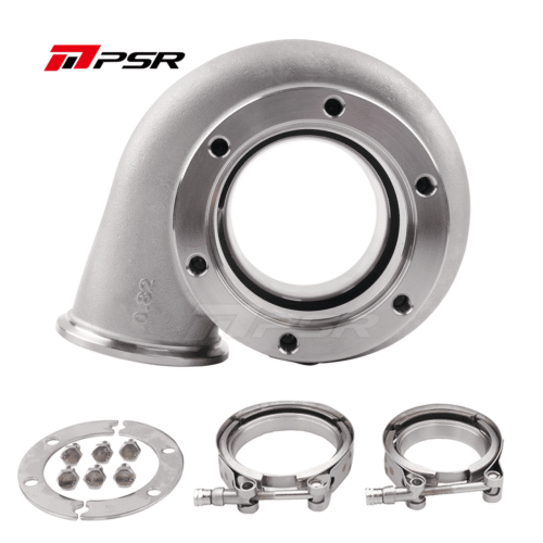 Turbine Housing Drop in Precision PTE Ball Bearing Turbo 6266 6466 6766 – V-band Inlet & Outlet 0.82A/R Stainless Steel