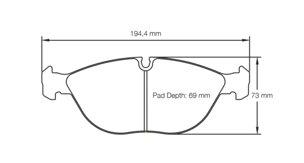 E283029010 - Pagid RSL 29 Brake Pads; Front - Image 2