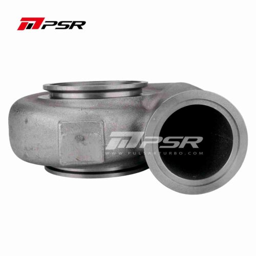 PSR 75G Turbine Housings for 7375G 7975G 6275G 6775G Turbos – V-Band Inlet (fits 3" OD Tubing), V-Band Outlet (fits 3.5" OD Tubing), 1.15A/R Reverse Rotation