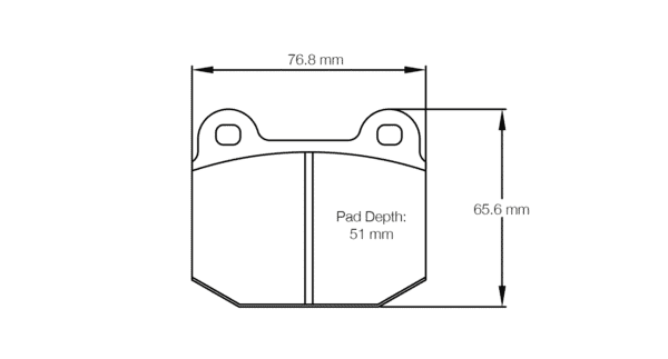 S4507H42001 - Pagid RSH 42 Brake Pads; Front - Image 2