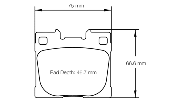 S8300T5E001 - Pagid RST 5E Brake Pads; Rear - Image 2