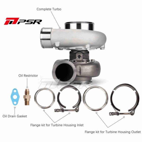 PSR3576 Gen2 Dual Ball Bearing Turbocharger - .82 STAINLESS STEEL DUAL V-BAND